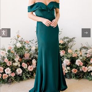 Revelry emerald green size 10 dress. Worn once